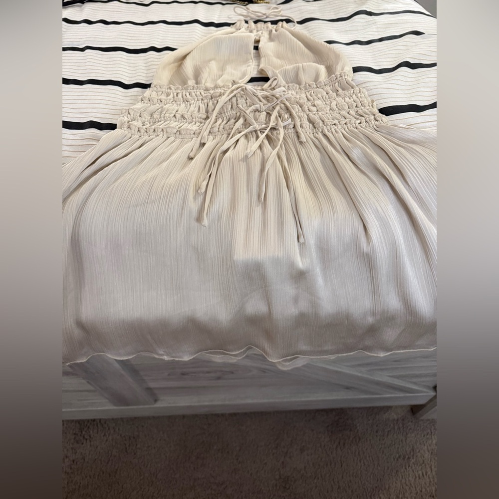Oh Polly Cream Backless Dress - Picture 2 of 6